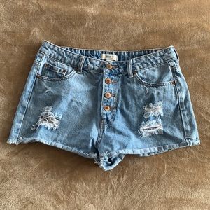 Forever 21 High Waisted Jean Shorts